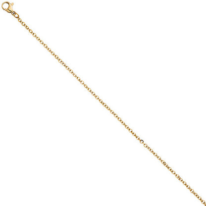 Halskette Edelstahl gelbgold farben beschichtet 1 9 mm 46 cm Kette Karabiner