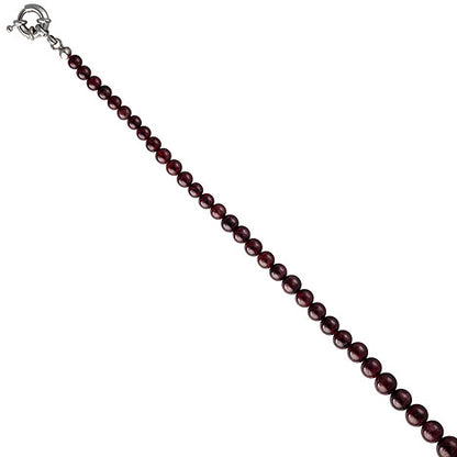 Halskette Edelsteinkette Granat Verlauf 45 cm Kette