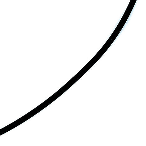 Halskette Kautschuk schwarz mit 333 Gelbgold 2 mm 45 cm Kautschukkette