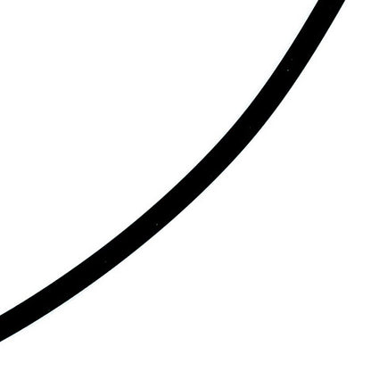 Halskette Kautschuk schwarz mit 333 Gelbgold 3 mm 45 cm Kautschukkette