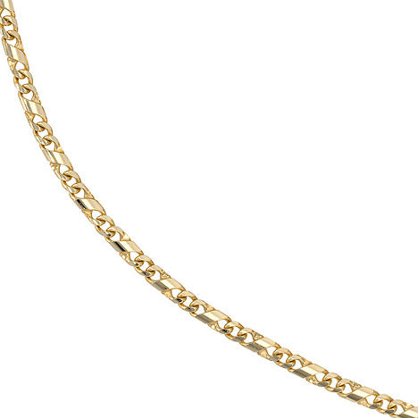 Halskette Kette 333 Gold Gelbgold massiv 45 cm Goldkette Karabiner