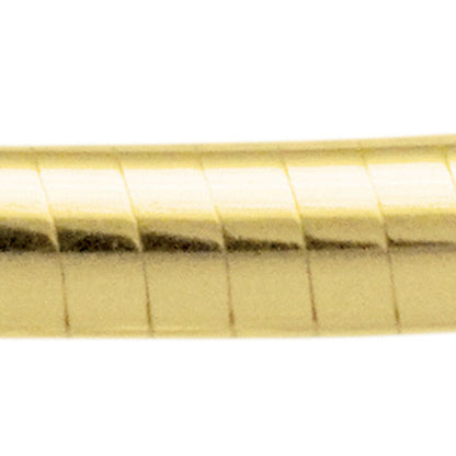 Halsreif 585 Gelbgold 2 mm 42 cm Gold Kette Halskette Goldhalsreif Karabiner