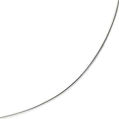 Halsreif 585 Gelbgold Weißgold beidseitig tragbar 45 cm Gold Kette Halkette