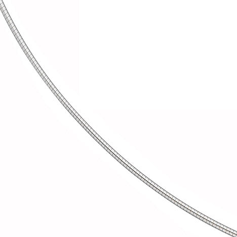 Halsreif 585 Weißgold 1 2 mm 42 cm Gold Kette Halskette Weißgoldhalsreif