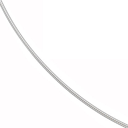 Halsreif 585 Weißgold 1 2 mm 42 cm Gold Kette Halskette Weißgoldhalsreif