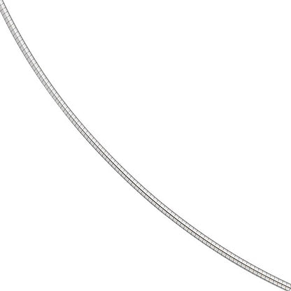 Halsreif 585 Weißgold 1 5 mm 50 cm Gold Kette Halskette Weißgoldhalsreif