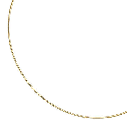 Halsreif 925 Sterling Silber gold vergoldet 1 5 mm 45 cm Kette Halskette