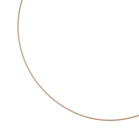 Halsreif 925 Sterling Silber rotgold vergoldet 1 1 mm 42 cm Kette Halskette