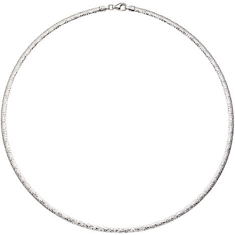Halsreif Halskette Collier 925 Silber rotgold vergoldet beidseitig tragbar 45 cm