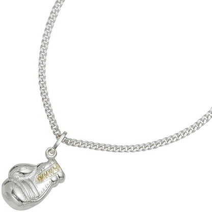 Kinder Anhänger Boxhandschuh 925 Silber bicolor vergoldet Kinderanhänger