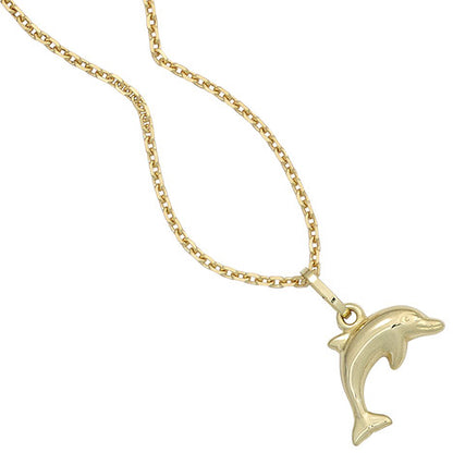 Kinder Anhänger Delfin 333 Gold Gelbgold Kinderanhänger