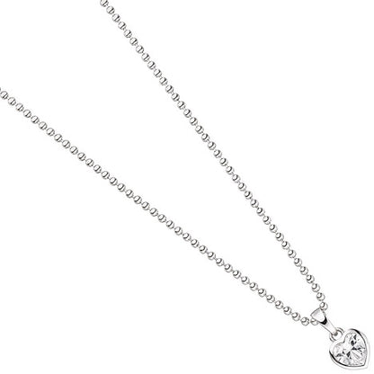 Kinder Anhänger Herz 925 Sterling Silber 1 Zirkonia Herzanhänger Kinderanhänger