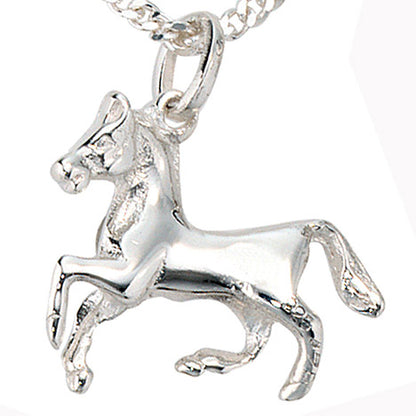 Kinder Anhänger Pferd 925 Sterling Silber Pferdeanhänger Kinderanhänger