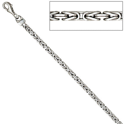 Königskette 925 Sterling Silber 3 1 mm 45 cm Halskette Kette Silberkette