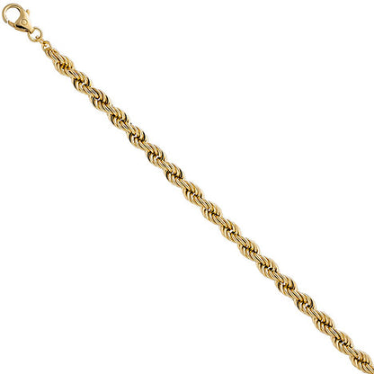 Kordelarmband 585 Gold Gelbgold 19 cm Armband Goldarmband