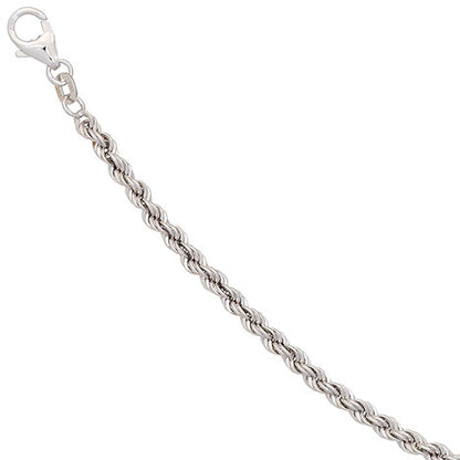 Kordelarmband 585 Gold Weißgold 19 cm Armband Goldarmband Karabiner