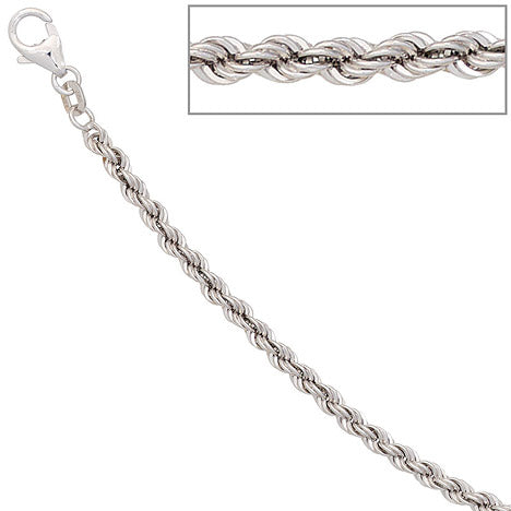 Kordelkette 585 Weißgold 3 2 mm 45 cm Gold Kette Halskette Weißgoldkette