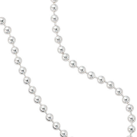 Kugelkette 925 Silber 2 5 mm 45 cm Halskette Kette Silberkette Karabiner