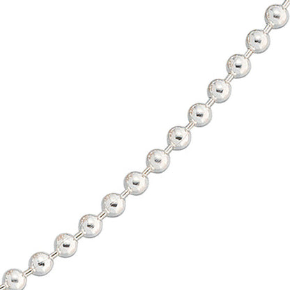 Kugelkette 925 Silber 3 0 mm 45 cm Halskette Kette Silberkette Karabiner
