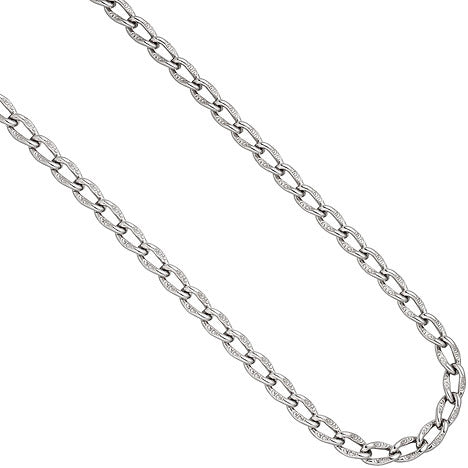 Lang-Panzerkette 925 Sterling Silber 7 3 mm 45 cm Kette Halskette Silberkette