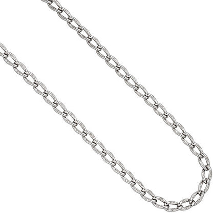 Lang-Panzerkette 925 Sterling Silber 7 3 mm 45 cm Kette Halskette Silberkette