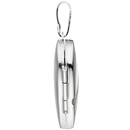 Medaillon Herz 925 Sterling Silber eismatt Anhänger zum Öffnen
