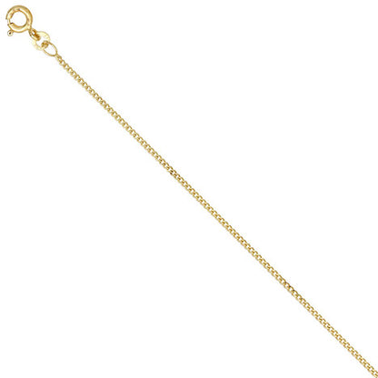 Panzerkette 333 Gelbgold 1 3 mm 36 cm Gold Kette Halskette Goldkette Federring
