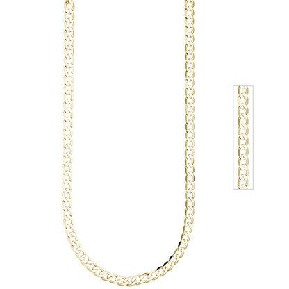 Panzerkette 333 Gelbgold 6 6 mm 45 cm Gold Kette Halskette Goldkette Karabiner