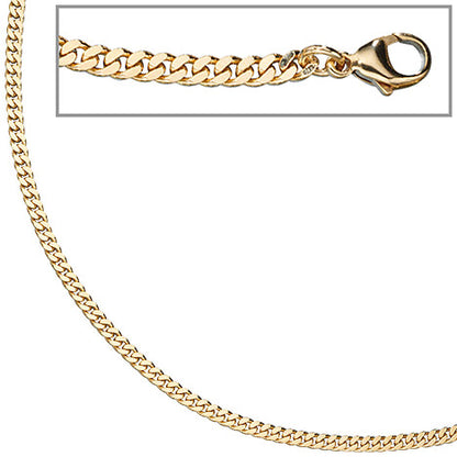 Panzerkette 333 Gelbgold massiv 3 3 mm 50 cm Gold Kette Halskette Goldkette