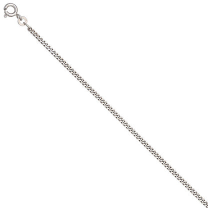 Panzerkette 333 Weißgold 2 1 mm 42 cm Gold Kette Halskette Weißgoldkette