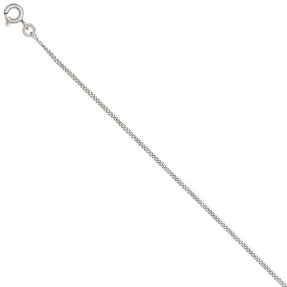 Panzerkette 585 Weißgold 1 3 mm 36 cm Gold Kette Halskette Weißgoldkette