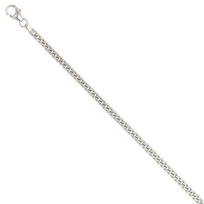 Panzerkette 925 Silber 2 5 mm 45 cm Halskette Kette Silberkette Karabiner