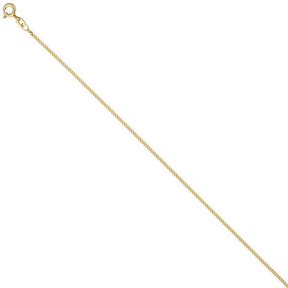 Panzerkette 925 Sterling Silber gold vergoldet 1 3 mm 50 cm Kette Halskette