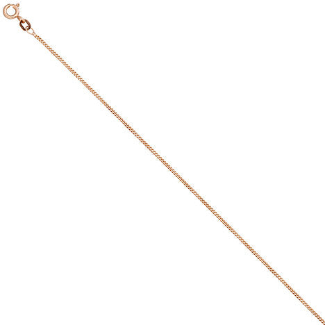 Panzerkette 925 Sterling Silber rotgold vergoldet 1 3 mm 50 cm Kette Halskette
