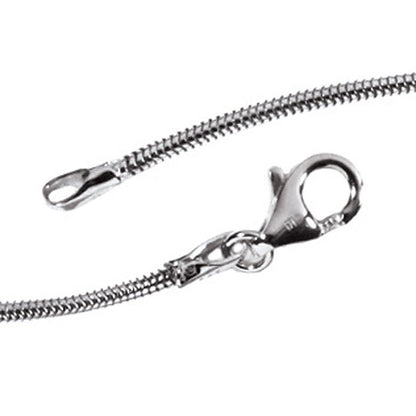 Schlangenkette 585 Weißgold 1 4 mm 38 cm Gold Kette Halskette Weißgoldkette