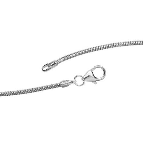 Schlangenkette 925 Silber 1 0 mm 42 cm Halskette Kette Silberkette Karabiner