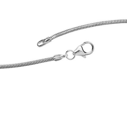 Schlangenkette 925 Silber 1 0 mm 42 cm Halskette Kette Silberkette Karabiner