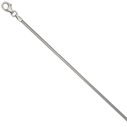 Schlangenkette 925 Silber 1 6 mm 42 cm Halskette Kette Silberkette Karabiner