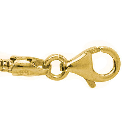 Schlangenkette aus 333 Gelbgold 1 9 mm 42 cm Gold Kette Halskette Goldkette