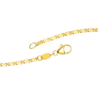 S-Panzerkette 333 Gelbgold diamantiert 1 6 mm 38 cm Gold Halskette Goldkette