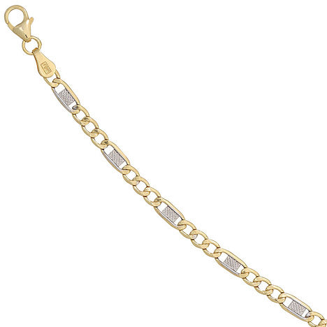 Steg-Panzerkette 333 Gelbgold 3 7 mm 45 cm Gold Kette Halskette Goldkette