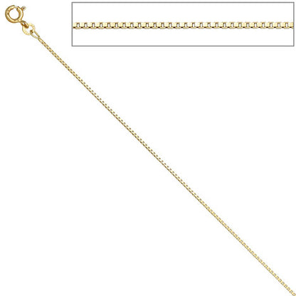 Venezianerkette 333 Gelbgold 1 0 mm 38 cm Gold Kette Halskette Goldkette