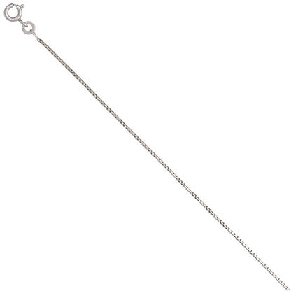 Venezianerkette 585 Weißgold 0 9 mm 38 cm Gold Kette Halskette Weißgoldkette