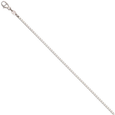 Venezianerkette 585 Weißgold 1 5 mm 38 cm Gold Kette Halskette Weißgoldkette