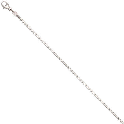 Venezianerkette 585 Weißgold 1 5 mm 38 cm Gold Kette Halskette Weißgoldkette
