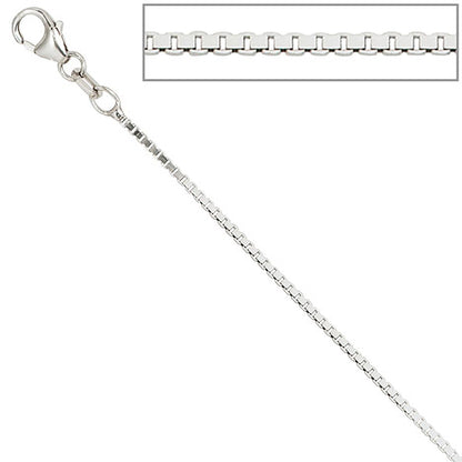 Venezianerkette 925 Silber diamantiert 1 2 mm 40 cm Halskette Kette Karabiner