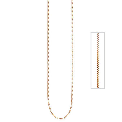 Venezianerkette 925 Silber rotgold vergoldet 0 8 mm 42 cm Kette Halskette