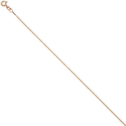 Venezianerkette 925 Silber rotgold vergoldet 0 8 mm 42 cm Kette Halskette