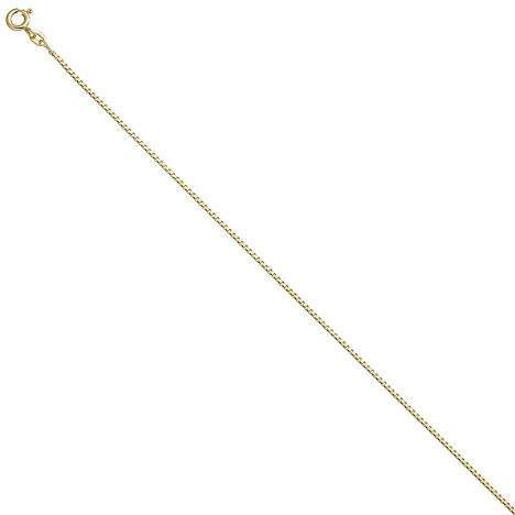 Venezianerkette 925 Sterling Silber gold vergoldet 1 3 mm 45 cm Kette Halskette