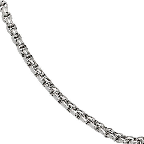 Venezianerkette Edelstahl 3 mm 45 cm Kette Halskette Karabiner